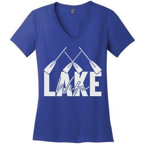 Lake Wife Cute Bachelorette Party Women's V-Neck T-Shirt