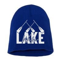 Lake Wife Cute Bachelorette Party Short Acrylic Beanie