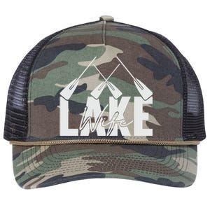 Lake Wife Cute Bachelorette Party Retro Rope Trucker Hat Cap