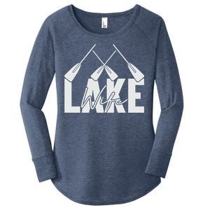 Lake Wife Cute Bachelorette Party Women's Perfect Tri Tunic Long Sleeve Shirt