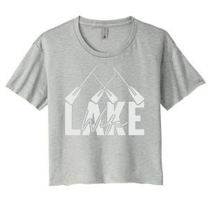 Lake Wife Cute Bachelorette Party Women's Crop Top Tee