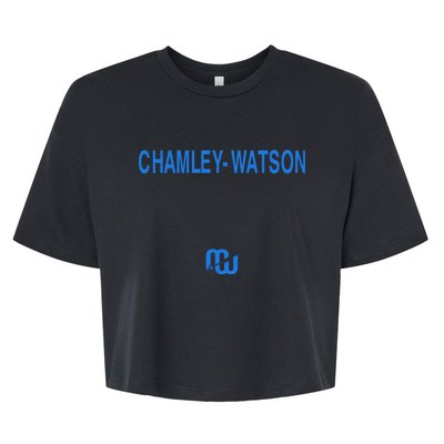 Lewis Wearing Chamley Watson Bella+Canvas Jersey Crop Tee