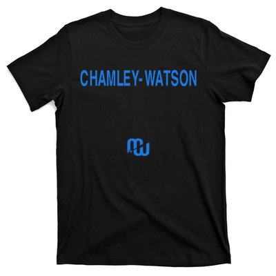 Lewis Wearing Chamley Watson T-Shirt