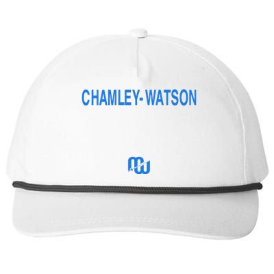 Lewis Wearing Chamley Watson Snapback Five-Panel Rope Hat