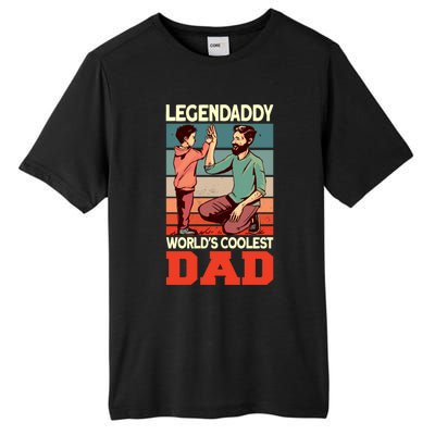 Legendaddy Worlds Coolest Dad Gift Dad And Son Fathers Day Gift Tall Fusion ChromaSoft Performance T-Shirt