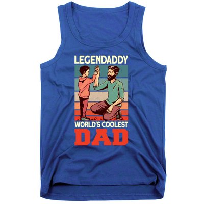 Legendaddy Worlds Coolest Dad Gift Dad And Son Fathers Day Gift Tank Top