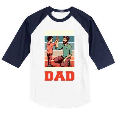 Legendaddy Worlds Coolest Dad Gift Dad And Son Fathers Day Gift Baseball Sleeve Shirt