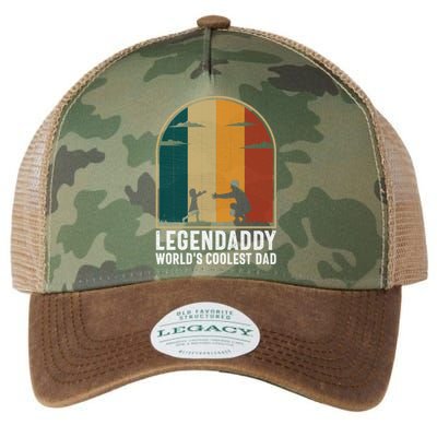 Legendaddy Worlds Coolest Dad Fathers Day Cute Gift Legacy Tie Dye Trucker Hat