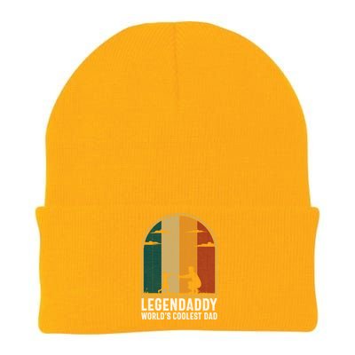 Legendaddy Worlds Coolest Dad Fathers Day Cute Gift Knit Cap Winter Beanie