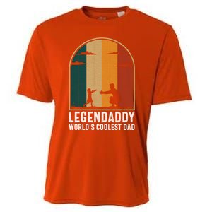 Legendaddy Worlds Coolest Dad Fathers Day Cute Gift Cooling Performance Crew T-Shirt