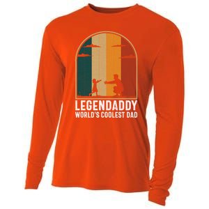 Legendaddy Worlds Coolest Dad Fathers Day Cute Gift Cooling Performance Long Sleeve Crew