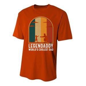 Legendaddy Worlds Coolest Dad Fathers Day Cute Gift Performance Sprint T-Shirt