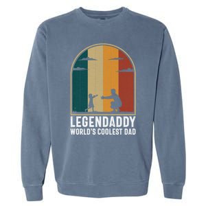 Legendaddy Worlds Coolest Dad Fathers Day Cute Gift Garment-Dyed Sweatshirt