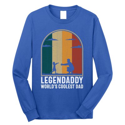 Legendaddy Worlds Coolest Dad Fathers Day Cute Gift Long Sleeve Shirt