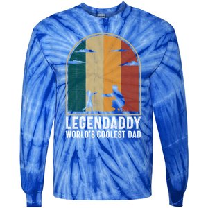 Legendaddy Worlds Coolest Dad Fathers Day Cute Gift Tie-Dye Long Sleeve Shirt