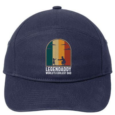 Legendaddy Worlds Coolest Dad Fathers Day Cute Gift 7-Panel Snapback Hat