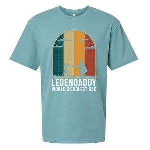 Legendaddy Worlds Coolest Dad Fathers Day Cute Gift Sueded Cloud Jersey T-Shirt