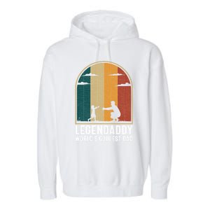 Legendaddy Worlds Coolest Dad Fathers Day Cute Gift Garment-Dyed Fleece Hoodie