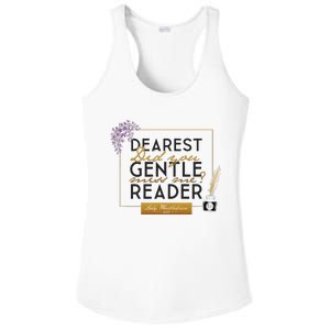 Lady Whistledown Dearest Gentle Reader Quote Ladies PosiCharge Competitor Racerback Tank