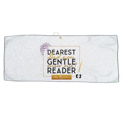 Lady Whistledown Dearest Gentle Reader Quote Large Microfiber Waffle Golf Towel