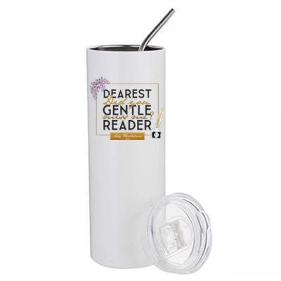 Lady Whistledown Dearest Gentle Reader Quote Stainless Steel Tumbler