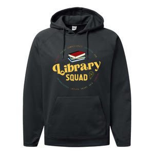 Library Worker Designs Library Squad Performance Fleece Hoodie