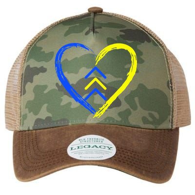 Love World Down Syndrome Awareness Day Love 3 Arrows Legacy Tie Dye Trucker Hat