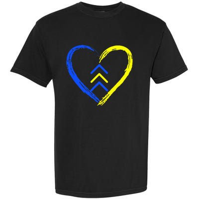 Love World Down Syndrome Awareness Day Love 3 Arrows Garment-Dyed Heavyweight T-Shirt