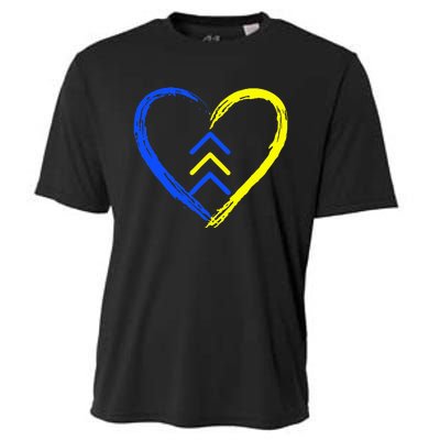 Love World Down Syndrome Awareness Day Love 3 Arrows Cooling Performance Crew T-Shirt