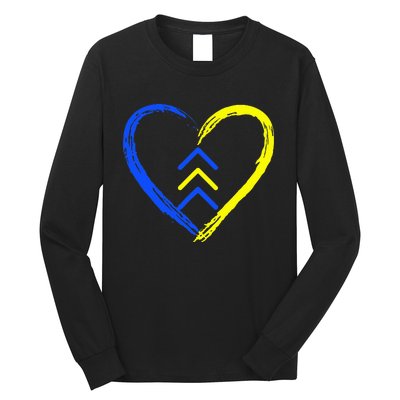 Love World Down Syndrome Awareness Day Love 3 Arrows Long Sleeve Shirt