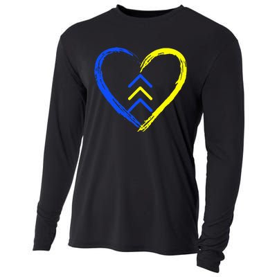 Love World Down Syndrome Awareness Day Love 3 Arrows Cooling Performance Long Sleeve Crew