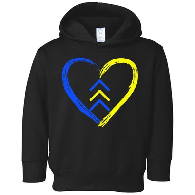 Love World Down Syndrome Awareness Day Love 3 Arrows Toddler Hoodie