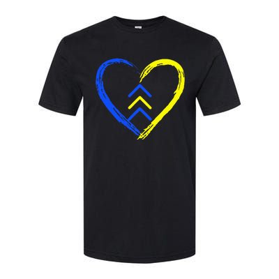 Love World Down Syndrome Awareness Day Love 3 Arrows Softstyle CVC T-Shirt