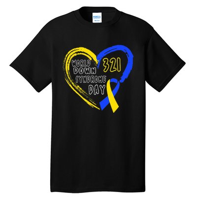 Love World Down Syndrome Awareness Day Love Tall T-Shirt