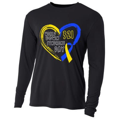 Love World Down Syndrome Awareness Day Love Cooling Performance Long Sleeve Crew