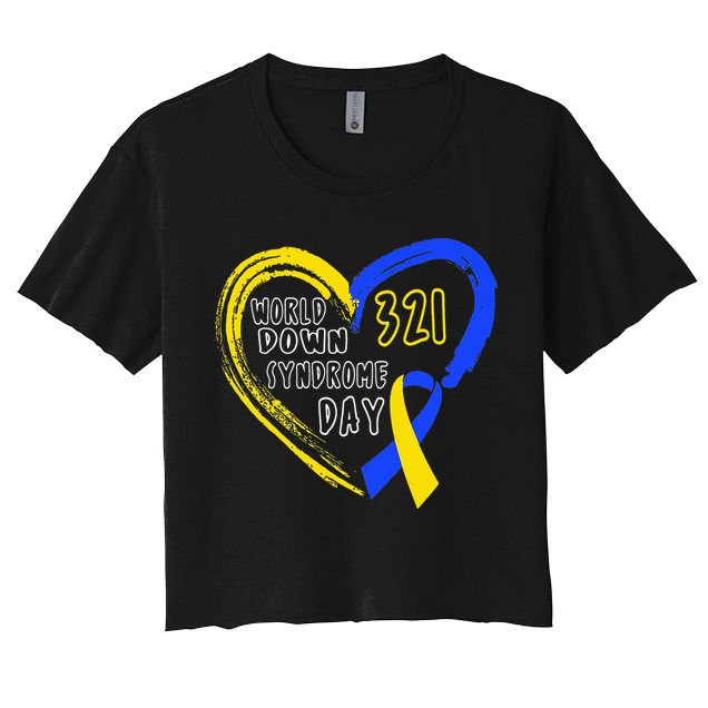 Love World Down Syndrome Awareness Day Love Crop Top