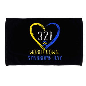 Love World Down Syndrome Awareness Day Love Microfiber Hand Towel