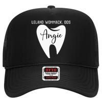 Leland Wommack Dds For Angie Funny Dentist High Crown Mesh Back Trucker Hat