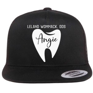 Leland Wommack Dds For Angie Funny Dentist Flat Bill Trucker Hat