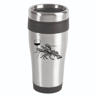 Lobster Wine Drinking Shirts Funny Beach Cruise Vacation Gift 16oz Travel Tumbler