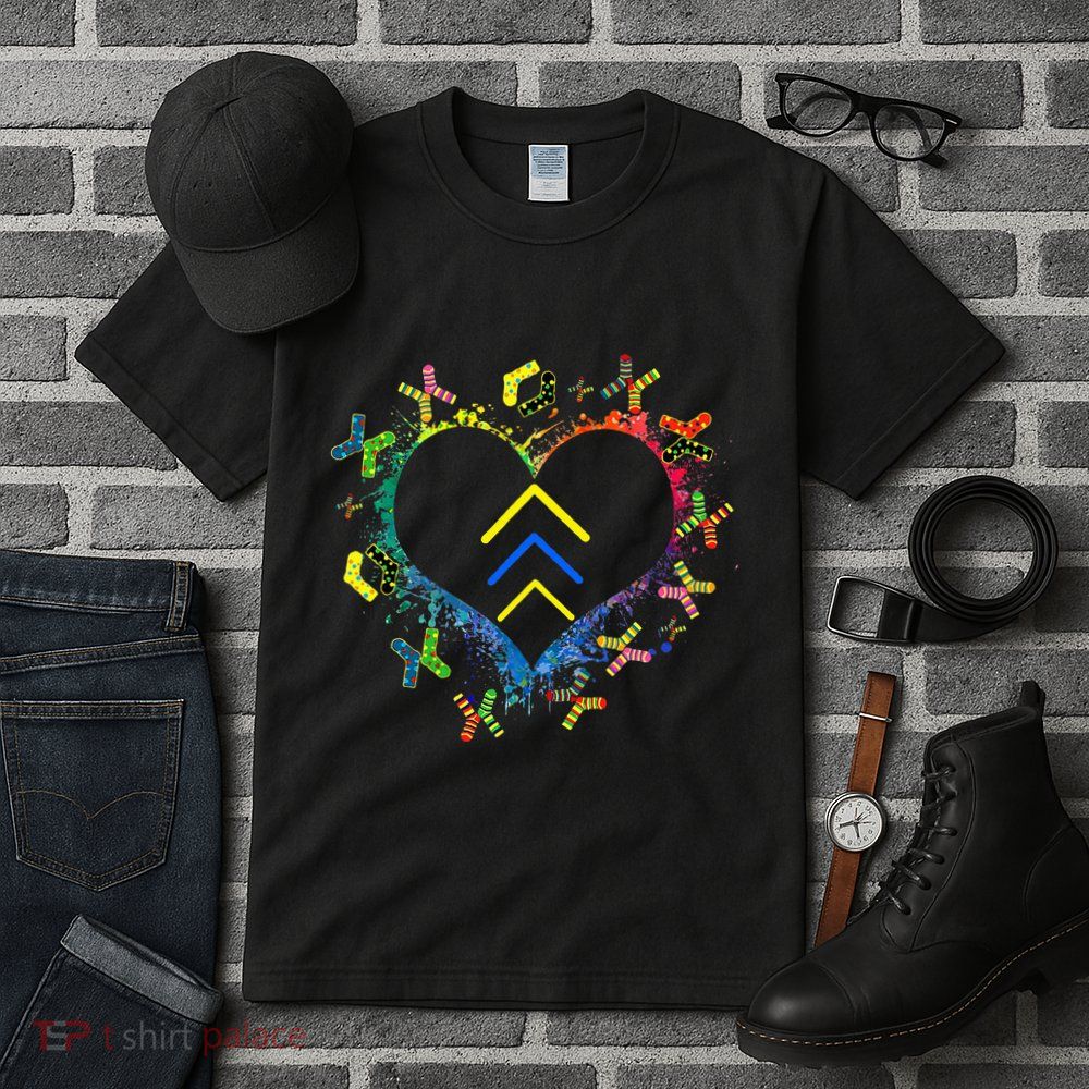 Love World Down Syndrome Awareness Day Love 3 Arrows Socks Tall T-Shirt