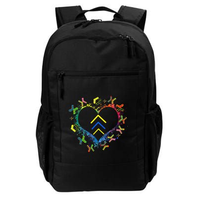 Love World Down Syndrome Awareness Day Love 3 Arrows Socks Backpack