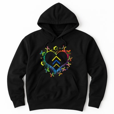 Love World Down Syndrome Awareness Day Love 3 Arrows Socks Hoodie