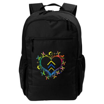 Love World Down Syndrome Awareness Day Love 3 Arrows Socks Backpack