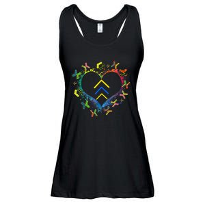 Love World Down Syndrome Awareness Day Love 3 Arrows Socks Ladies Essential Flowy Tank