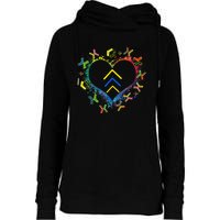 Love World Down Syndrome Awareness Day Love 3 Arrows Socks Womens Funnel Neck Pullover Hood