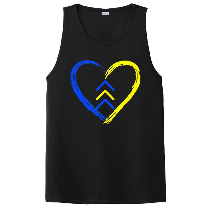 Love World Down Syndrome Awareness Day Love 3 Arrows PosiCharge Competitor Tank