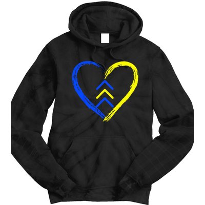 Love World Down Syndrome Awareness Day Love 3 Arrows Tie Dye Hoodie