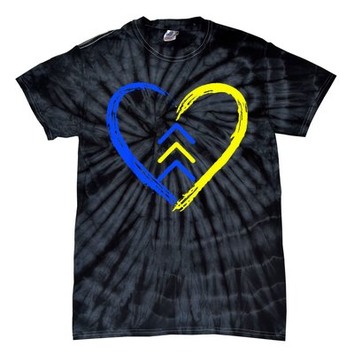 Love World Down Syndrome Awareness Day Love 3 Arrows Tie-Dye T-Shirt