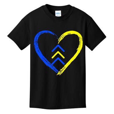 Love World Down Syndrome Awareness Day Love 3 Arrows Kids T-Shirt